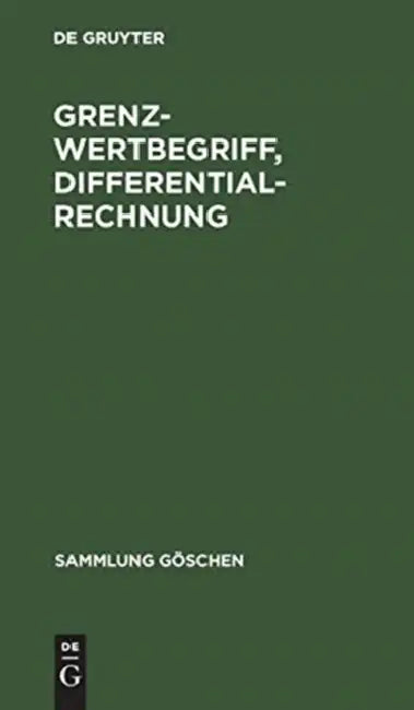 Grenzwertbegriff, Differentialrechnung (English, Martin Barner)