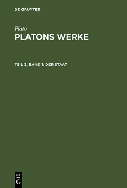 Der Staat (English, Friedrich Schleiermacher | Plato)
