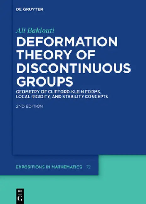Deformation Theory of Discontinuous Groups (English, Ali Baklouti)