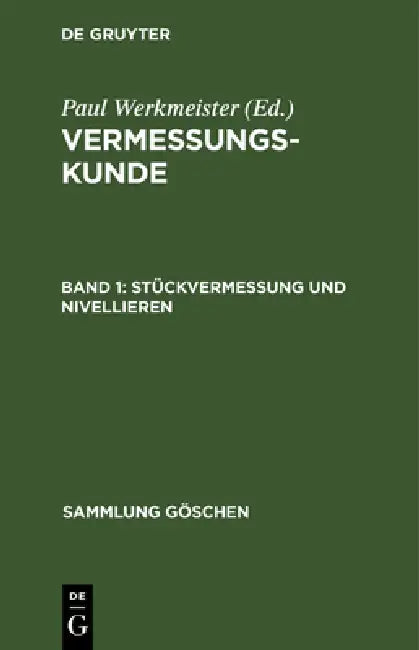 Stückvermessung Und Nivellieren (English, Paul Werkmeister)