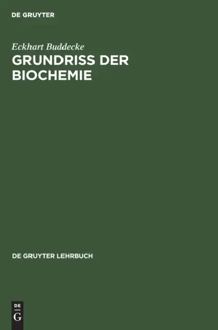 Grundriss Der Biochemie (English, Eckhart Buddecke)