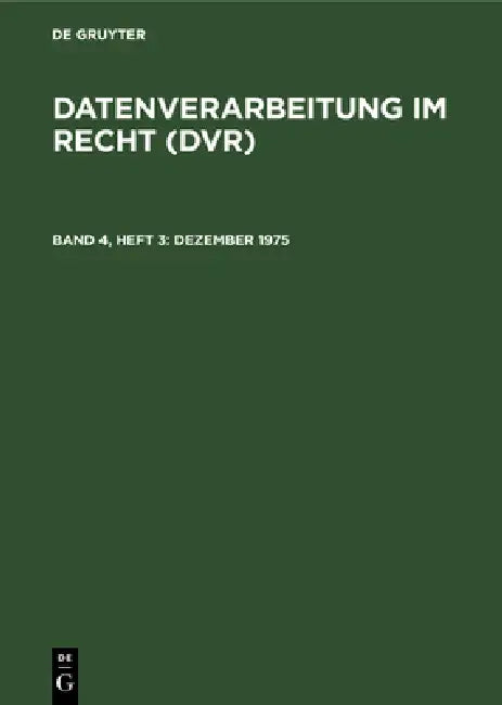 Dezember 1975 (English, Bernt Bühnemann)