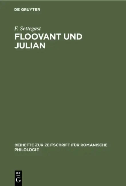 Floovant Und Julian (English, F. Settegast)