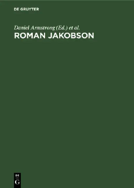 Roman Jakobson (English, Daniel Armstrong | C. H. Van Schooneveld)