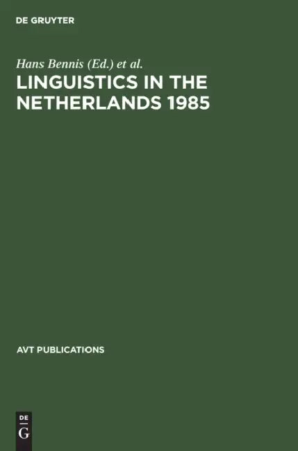 Linguistics in the Netherlands 1985 (English, Hans Bennis | Frits Beukema)