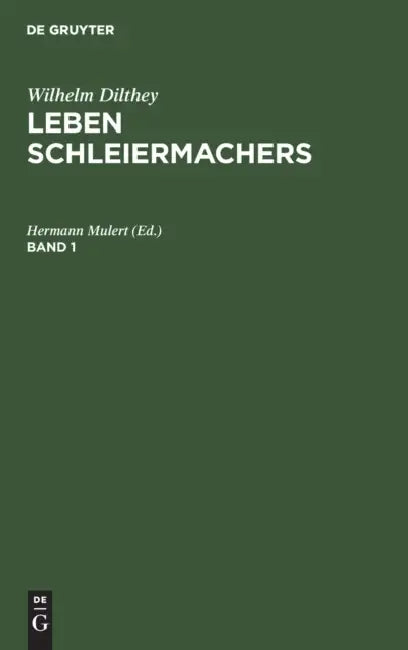 Wilhelm Dilthey (English, Hermann Mulert)