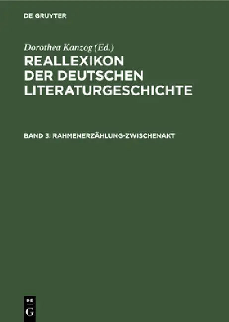 Rahmenerzählung-Zwischenakt (English, Paul Merker | Wolfgang Stammler | Klaus Kanzog)
