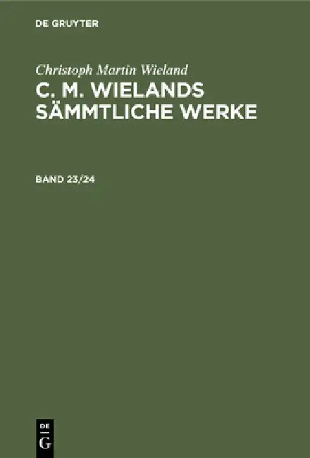 Christoph Martin Wieland (English, Christoph Martin Wieland)