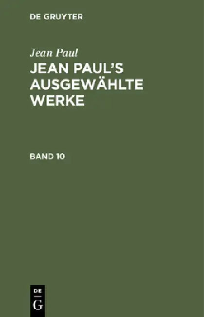 Jean Paul (English, Jean Paul)