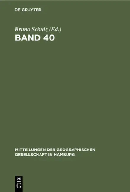 Band 40 (English, Bruno Schulz)