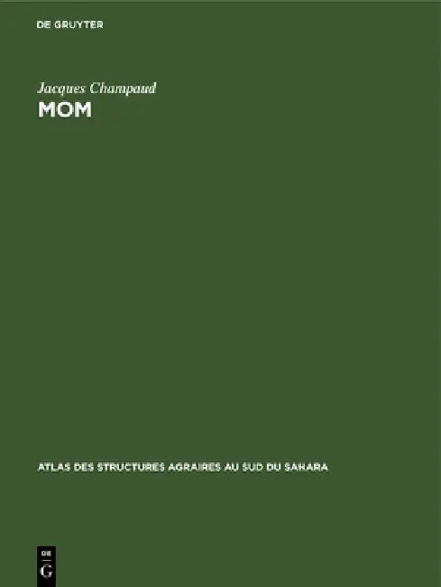 Mom: Terroir Bassa (Cameroun) (English, Jacques Champaud)