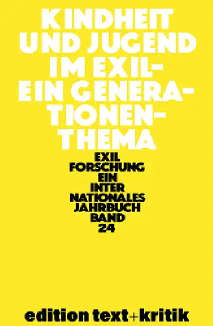 Kindheit Und Jugend Im Exil (English, Claus-Dieter Krohn | Et Al)