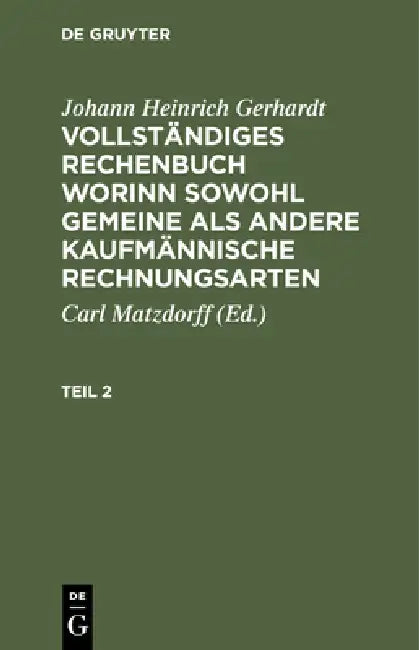 Johann Heinrich Gerhardt (English, Carl Matzdorff | Johann Heinrich Gerhardt)