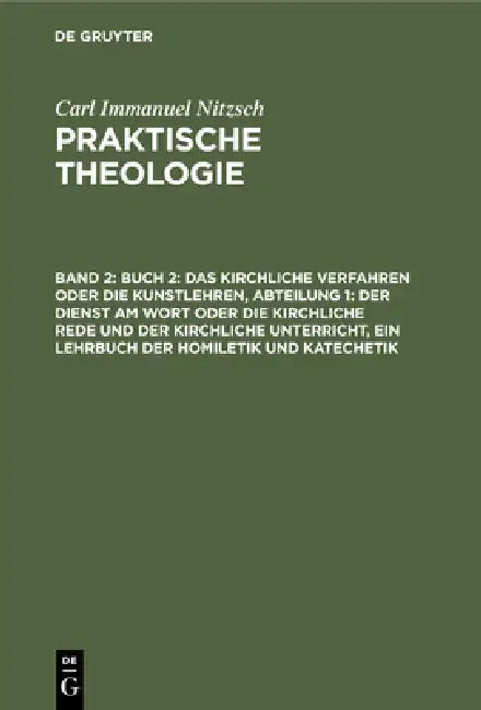 Buch 2 (English, Carl Immanuel Nitzsch)