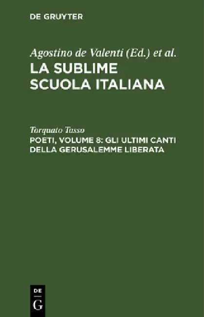 Poeti, Volume 8 (English, Torquato Tasso)