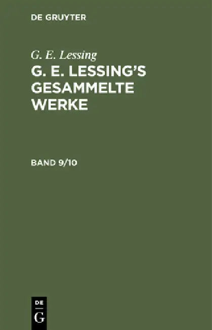 G. E. Lessing (English, G. E. Lessing)