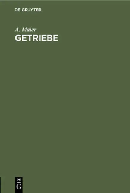 Getriebe (English, A. Maier)