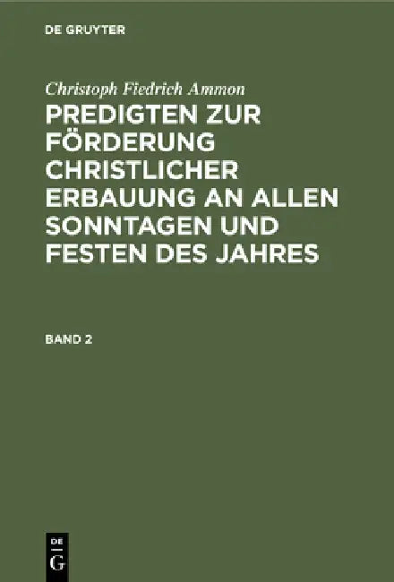 Christoph Fiedrich Ammon (English, Christoph Fiedrich Ammon)