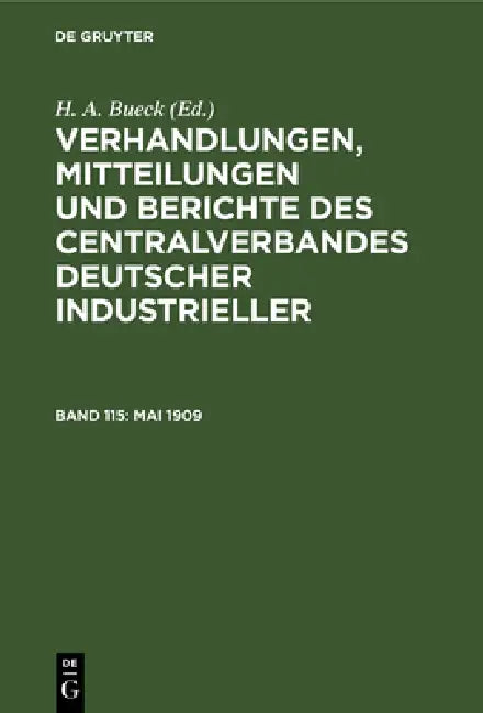 Mai 1909 (English, H. A. Bueck)