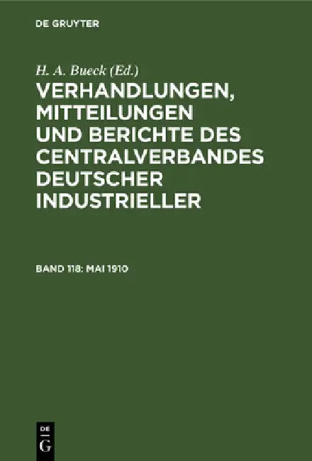 Mai 1910 (English, H. A. Bueck)