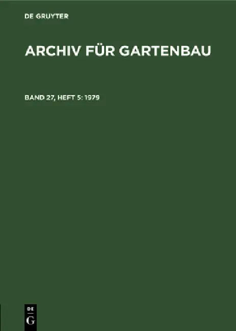1979 (English, Deutsche Akademie Der Landwirtschaftswis)