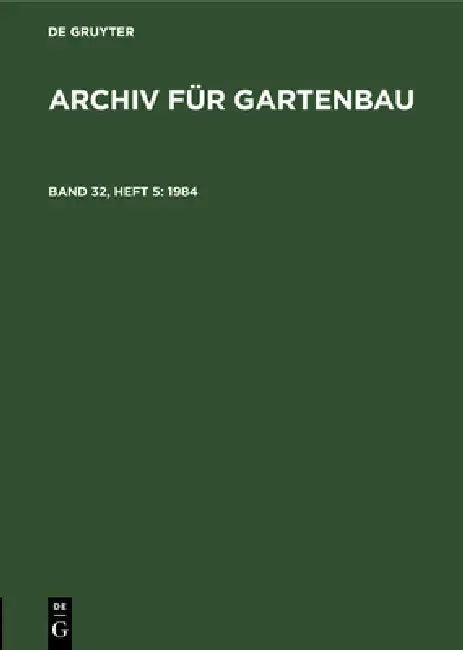 1984 (English, Deutsche Akademie Der Landwirtschaftswis)