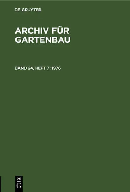 1976 (English, Deutsche Akademie Der Landwirtschaftswis)