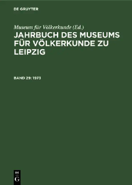 1973 (English, Museum Für Völkerkunde)