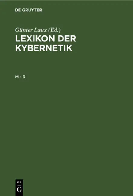 M - R (English, Zentralinst Für Kybernetik U. Informatio | Günter Laux)
