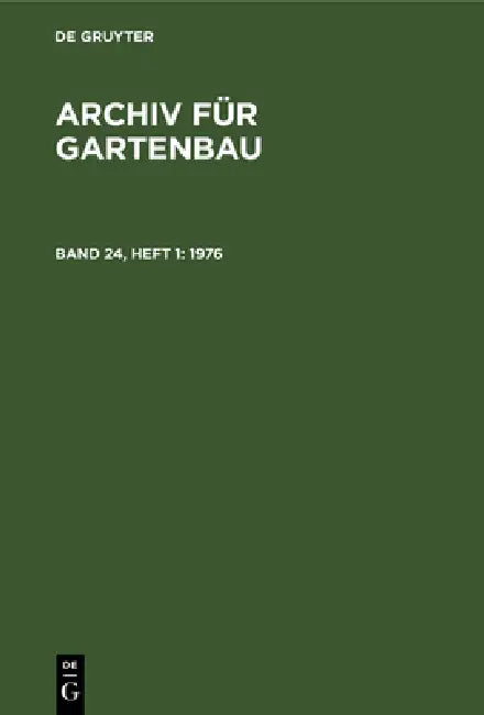 1976 (English, Deutsche Akademie Der Landwirtschaftswis)