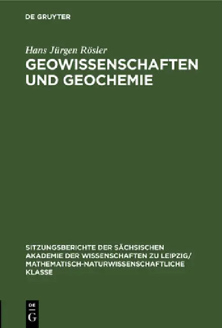 Geowissenschaften Und Geochemie (English, Hans Jürgen Rösler)