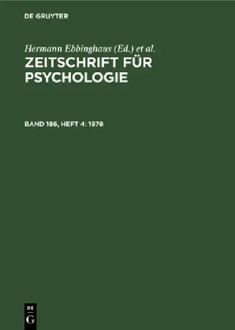 1978 (English, Hermann Ebbinghaus | Arthur König)