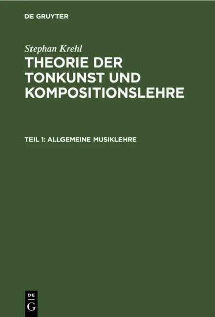 Allgemeine Musiklehre (English, Stephan Krehl)