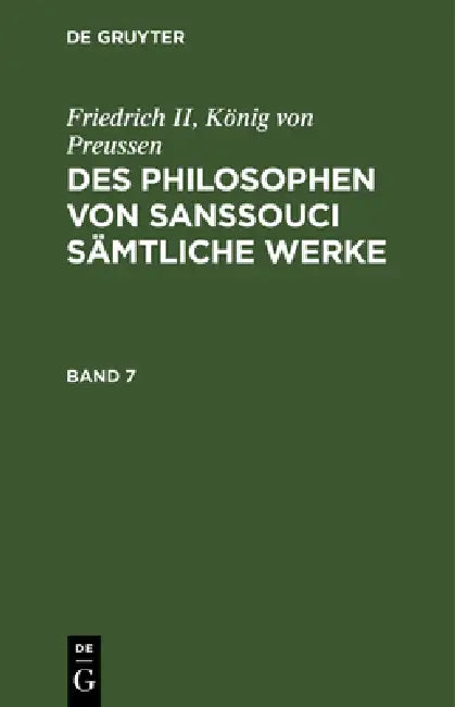 Friedrich II, König Von Preussen (English, Friedrich II König Von Preussen)