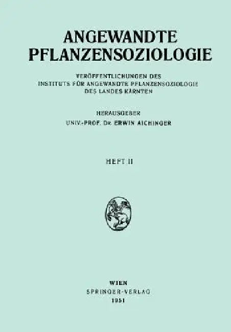 Angewandte Pflanzensoziologie (English, Erwin Aichinger)