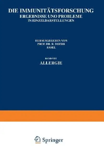 Die Immunitätsforschung (English, Robert Doerr | Robert Doerr)