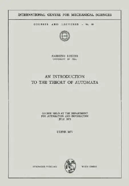 An Introduction to the Theory of Automata (English, Fabrizio Luccio)