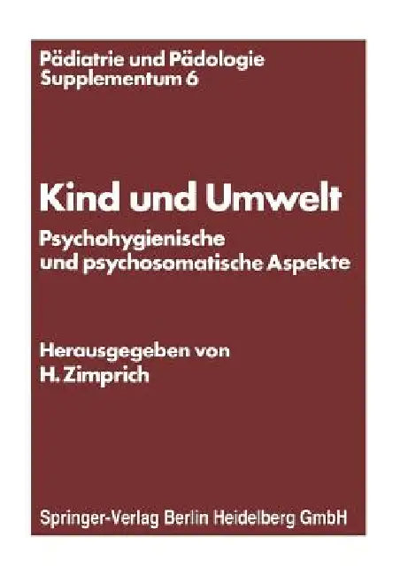 Kind Und Umwelt (English, Hans Zimprich)