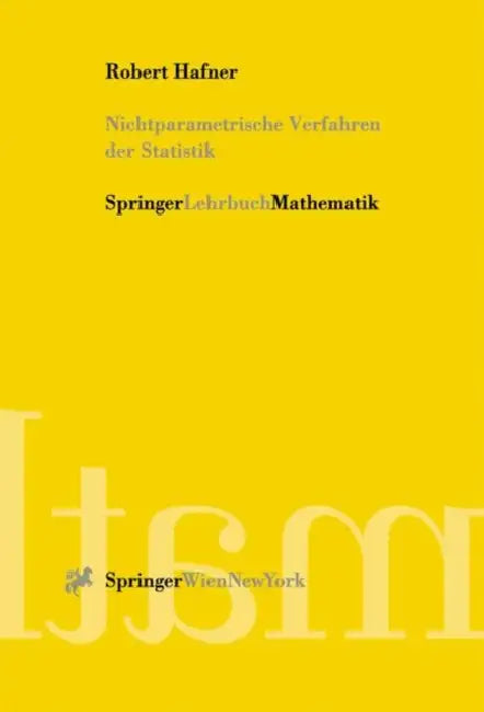 Nichtparametrische Verfahren Der Statistik (English, Robert Hafner)