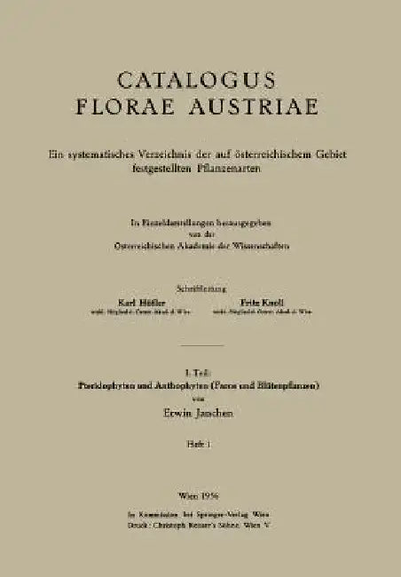 I. Teil (English, Erwin Janchen)