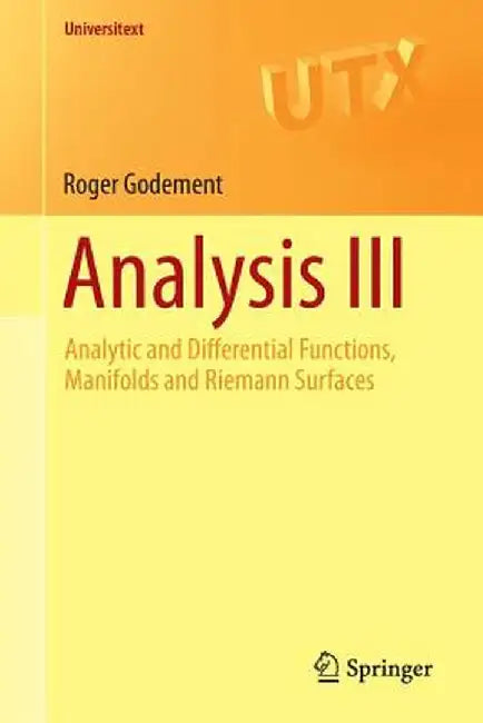 Analysis III (English, Godement)