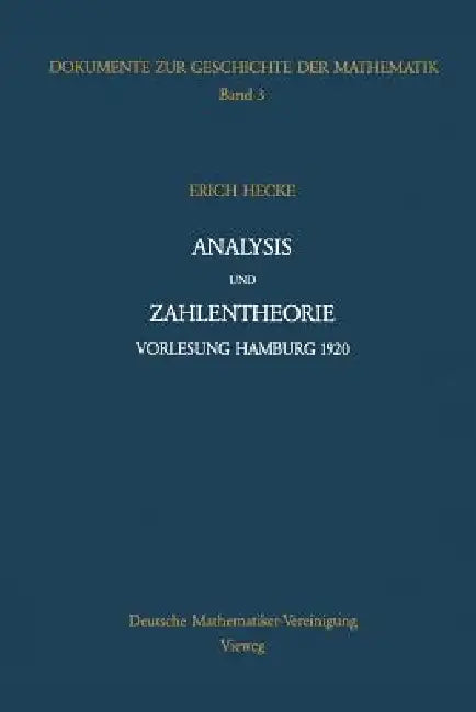 Analysis Und Zahlentheorie (English, Erich Hecke | Peter Roquette)