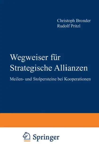 Wegweiser Für Strategische Allianzen (English, Chrostoph Bronder | Rudolf H. Pritzl)