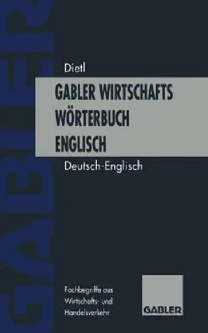 Wirtschaftswörterbuch / Commercial Dictionary (English, Anthony Lee)