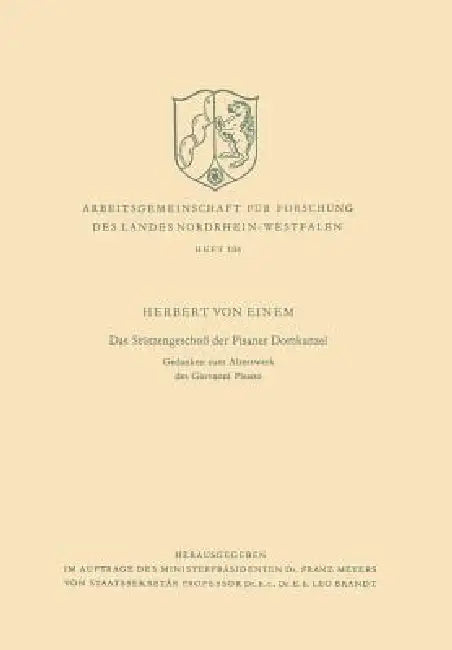 Das Stützengeschoß Der Pisaner Domkanzel (English, Einem)