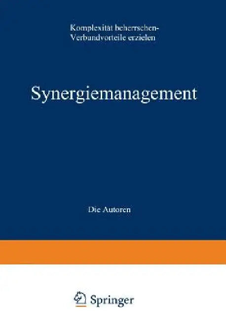 Synergiemanagement (English, Hlp Hirzel Leder, amp;. Partner)