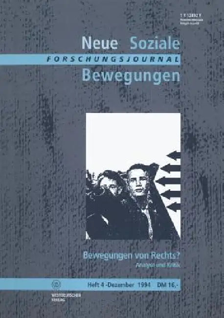 Forschungsjournal Neue Soziale Bewegungen (English, Ansgar Klein | Hans-Josef Legrand | Thomas Leif)