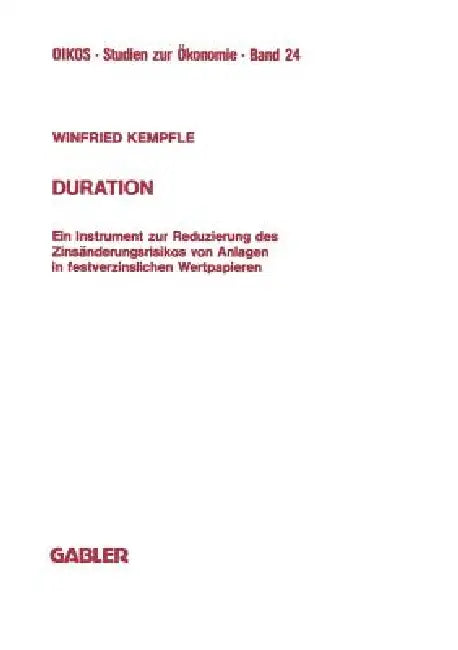 Duration (English, Winfried Kempfle)