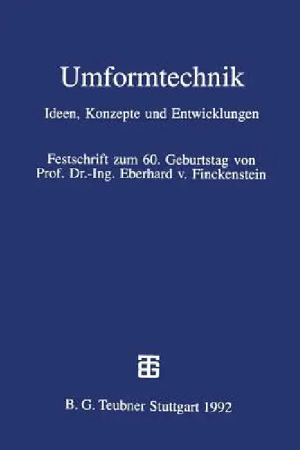 Umformtechnik (English, Matthias Kleiner | Robert Schilling)