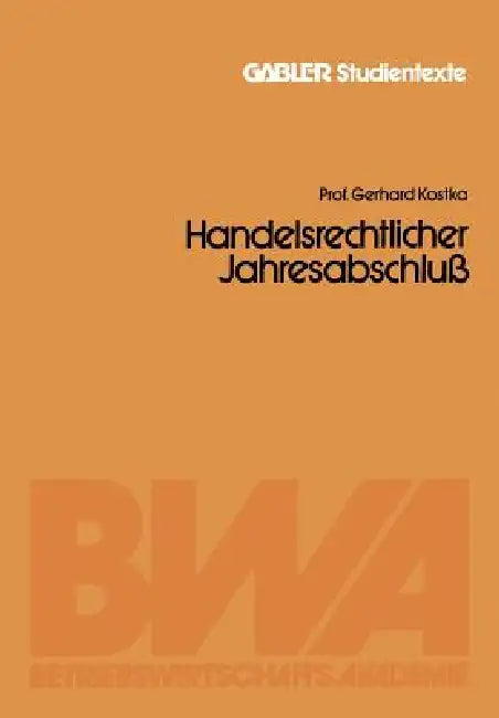 Handelsrechtlicher Jahresabschluß (English, Gerhard Kostka)